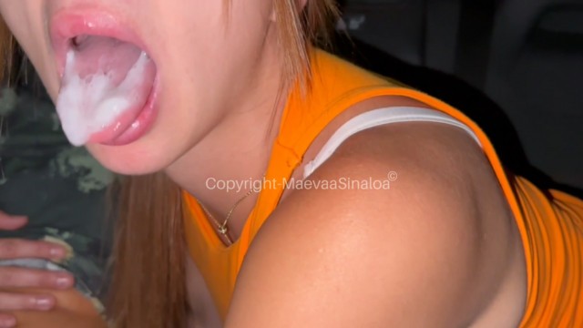 Stranger Challenge - Uber Blowjob - I Swallow The Cum Of 3 Strangers